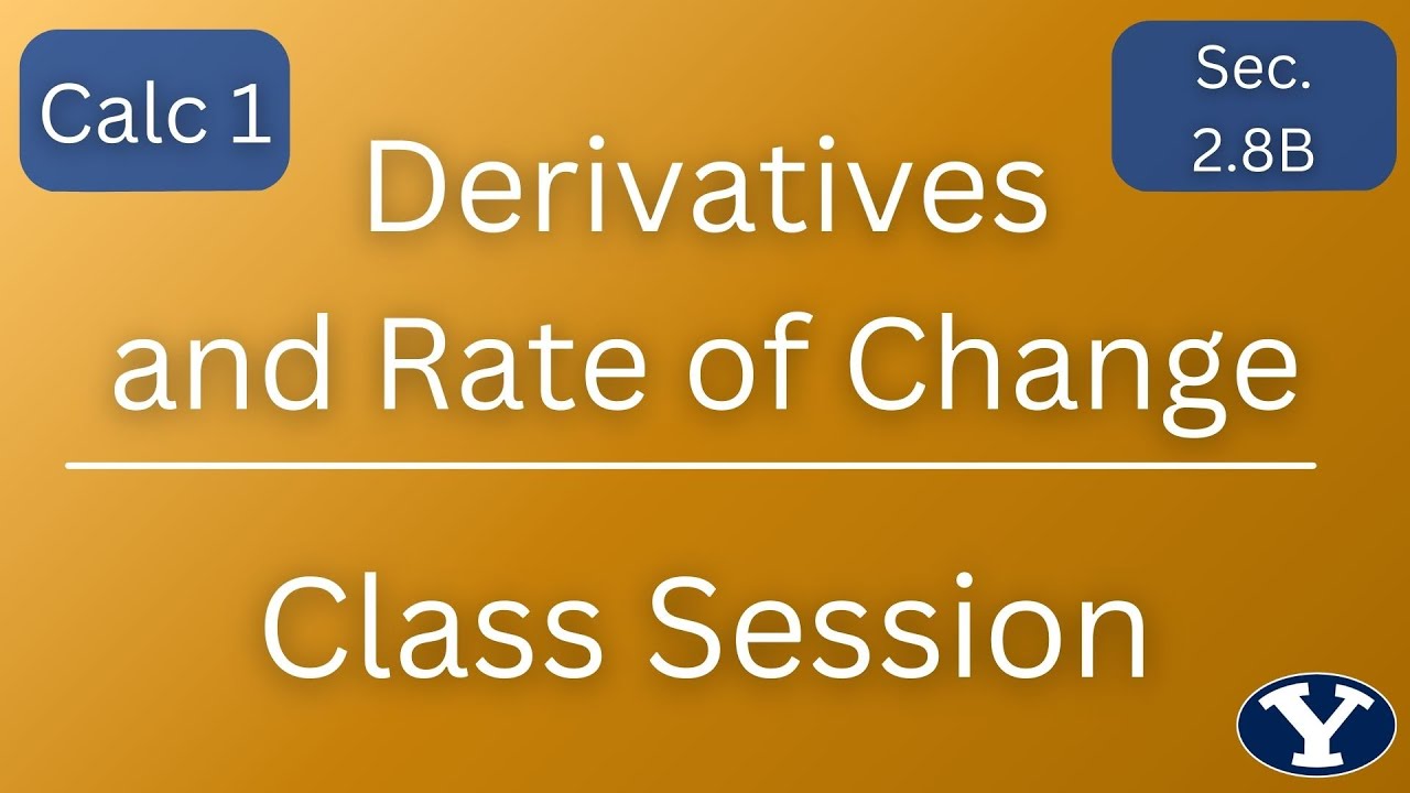 Day 12 Lesson Derivatives And Rate Of Change Part 3 Sect 2 8B Day 12 Lesson Derivatives And Rate Of Change Part 3 Sect 2 8B