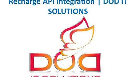 Recharge API Integration | DOD IT SOLUTIONS