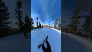 Snowboarder Collides With a Skier