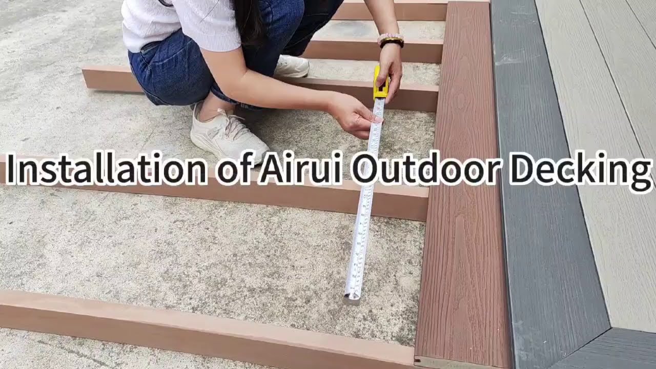 Easy Installation of WPC Decking Outdoor - YouTube