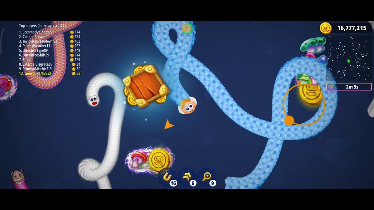 Worms zone. io game play 