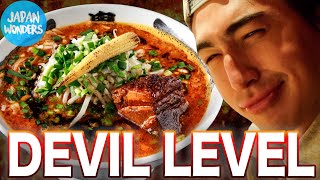 THE SPICIEST RAMEN in TOKYO JAPAN!!【Devil Level】Karashibi Kikanbo Japanese Food