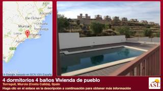 4 dormitorios 4 baños Vivienda de pueblo se Vende en Torreguil, Murcia (Costa Calida), Spain