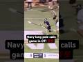 Navy Lacrosse long pole calls game in overtime! Sean Gallagher scores to give Navy the 10-9 win!