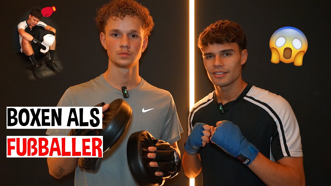 😳BALD IM RING?!😱🥊BOXTRAINING ALS FUßBALLER😂