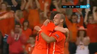 02/09/2011 Hollanda 11-0 San Marino | 2012 Avrupa Şampiyonası Grup Eleme 8. Maçı