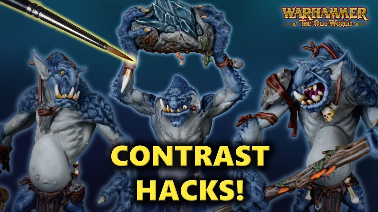 Contrast Hacks! Speed Painting Stone Trolls for Warhammer: The Old ...