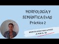 Analizar morfología y semántica. PAU-EvAU. Práctica 2. Más ejercicios resueltos: www.lengualdia.es