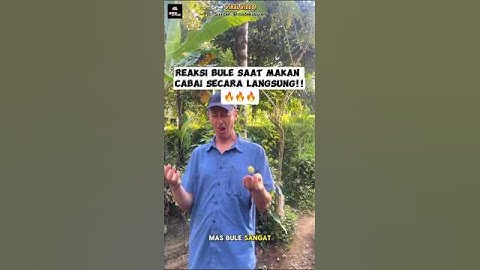 Reaksi bule saat makan cabai secara langsung🔥🔥 #reaksibule #food #viralvideo #kuliner #cabai