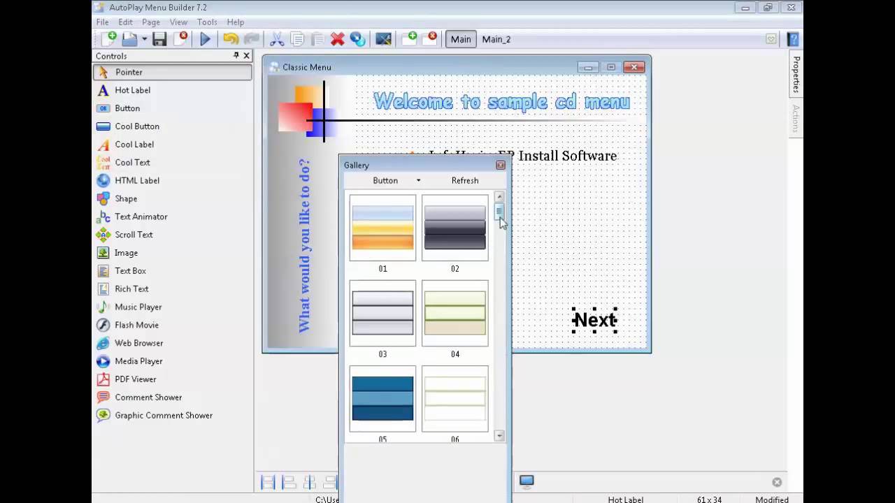 free autorun cd menu creator software