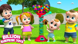 Chiya is here with a huge gumball machine! Educational Funny Show for Kids
