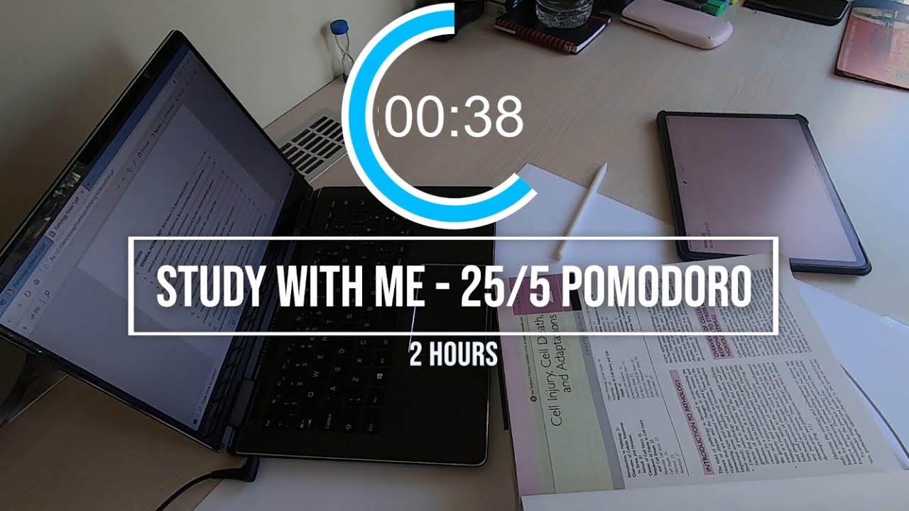 Study With Me - 2 Hours Pomodoro (25/5 mins split) - with music & timer ...