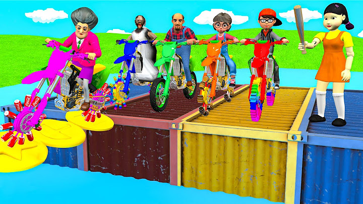 Scary Teacher 3D vs Squid Game Climbing Honeycomb Candy Ladder 5 Time Challenge Nick vs Granny Loser