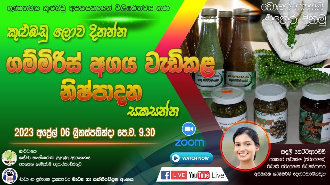 ගම්මිරිස් අගය වැඩිකළ නිෂ්පාදන