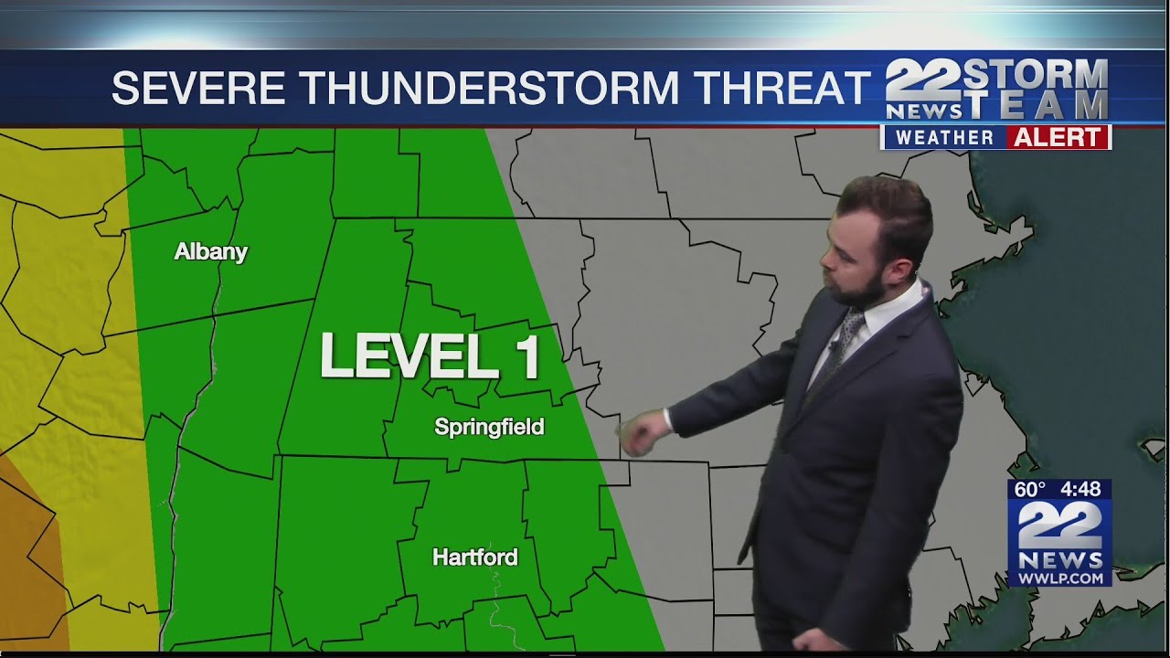 WEATHER ALERT: Chance for strong to severe thunderstorms Monday - YouTube