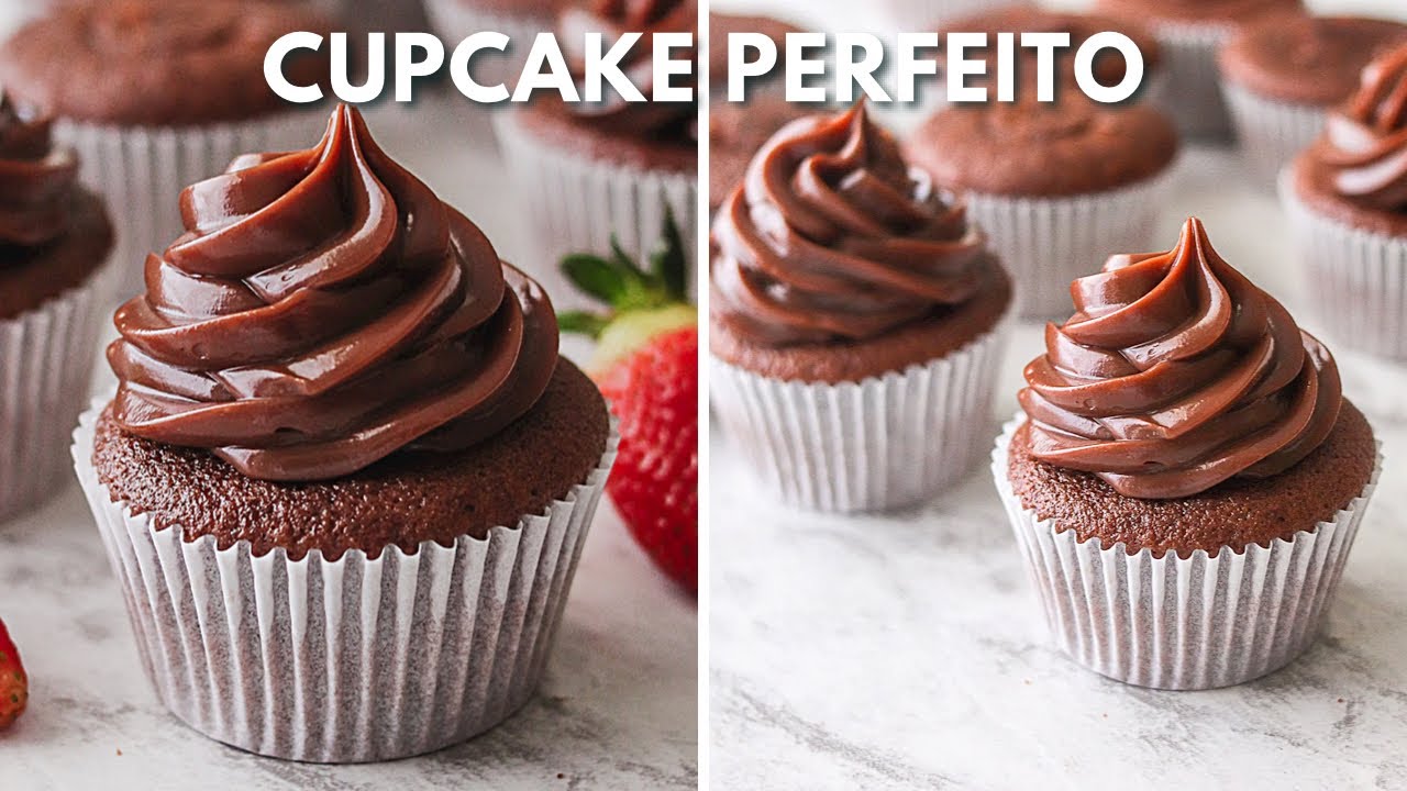 CUPCAKE DE CHOCOLATE COM NUTELLA | MASSA PERFEITA DE CHOCOLATE PARA CUPCAKES