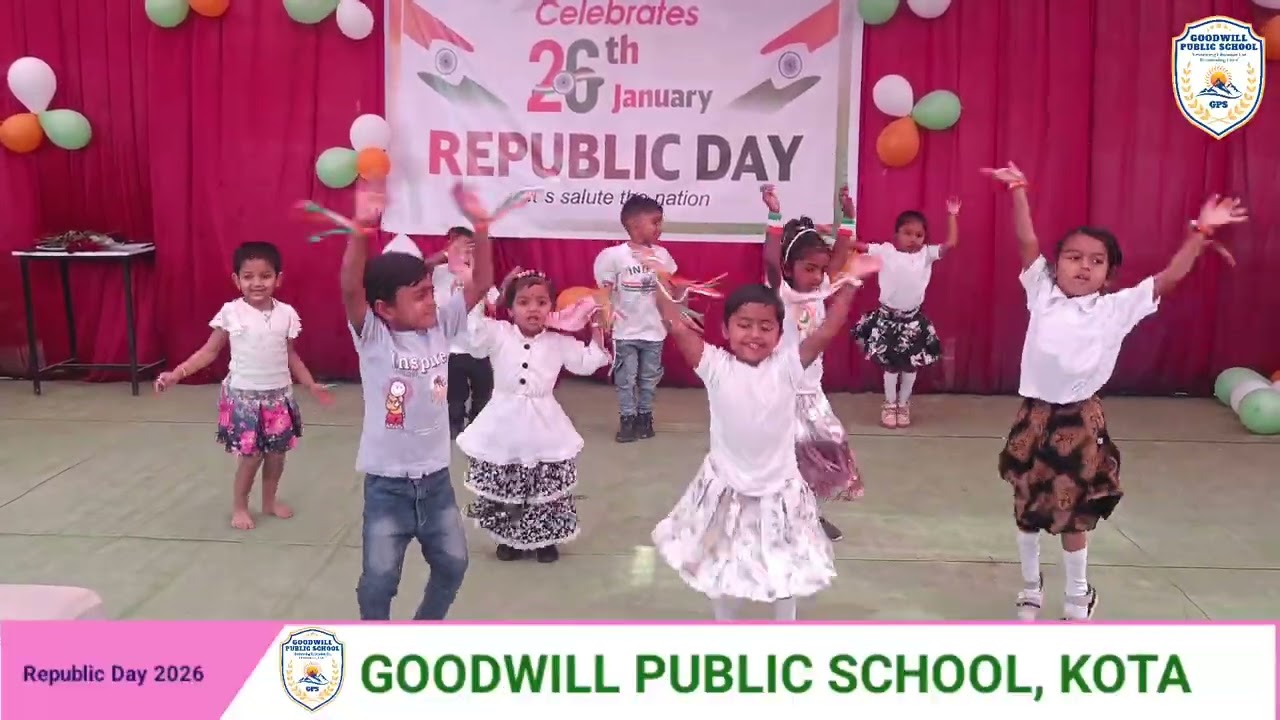 A very beautiful dance performance by nursery class children on Republic Day. #school