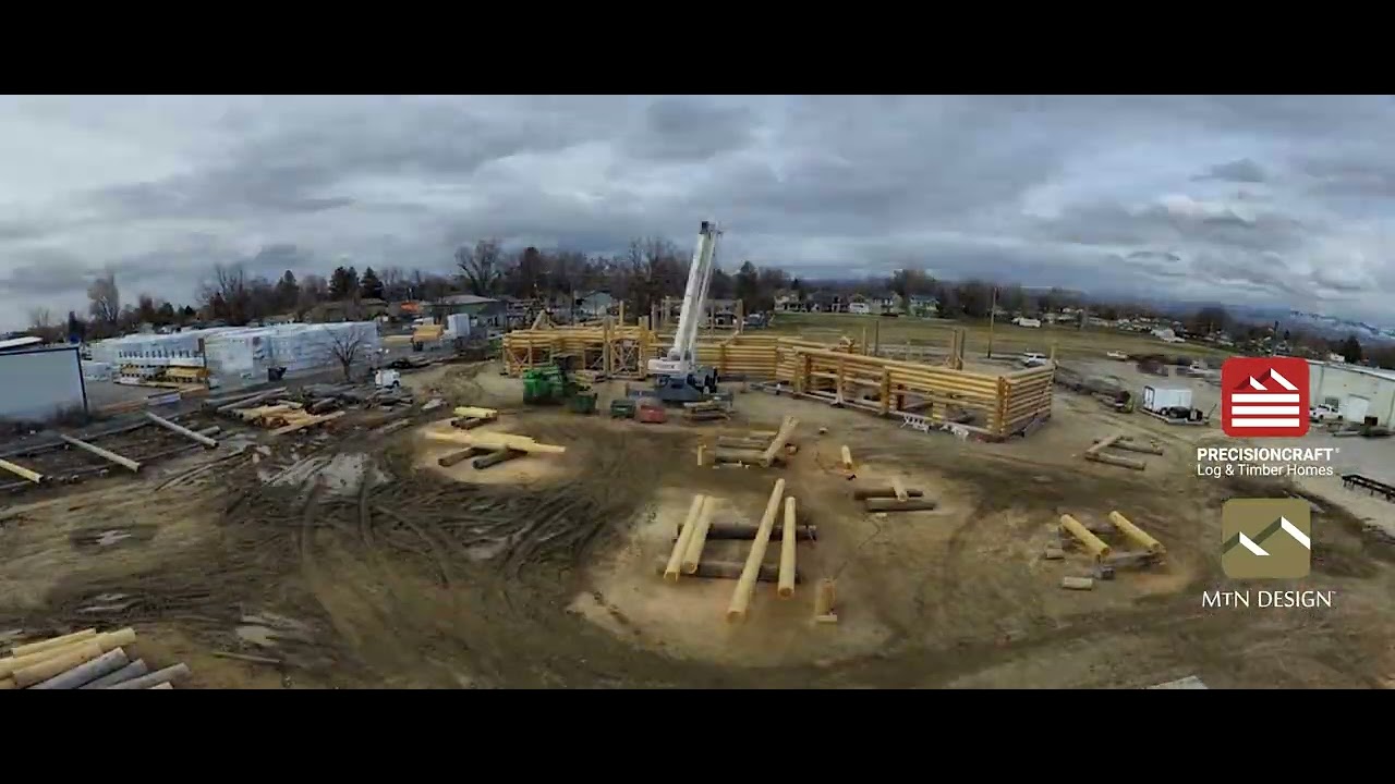 Watch This Stunning Handcrafted Log Home Come to Life | PrecisionCraft Time-Lapse