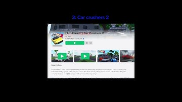 Top 4 Car Crash Games On Roblox!