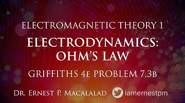 Electrodynamics:  Ohm