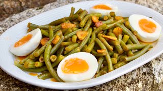 La abuela no perdía tiempo cocinando: JUDÍAS VERDES SALTEADAS ¡En un momento!