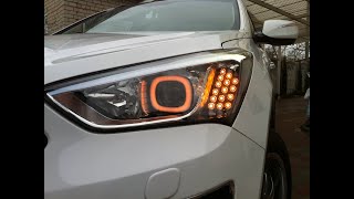 Тест новой световой оптики Hyundai Santa fe