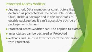 Core java Basic Concepts - public,Private and proteced