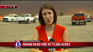 Brian Head fire forces more road closures, evacuations; 11,000 acres burning