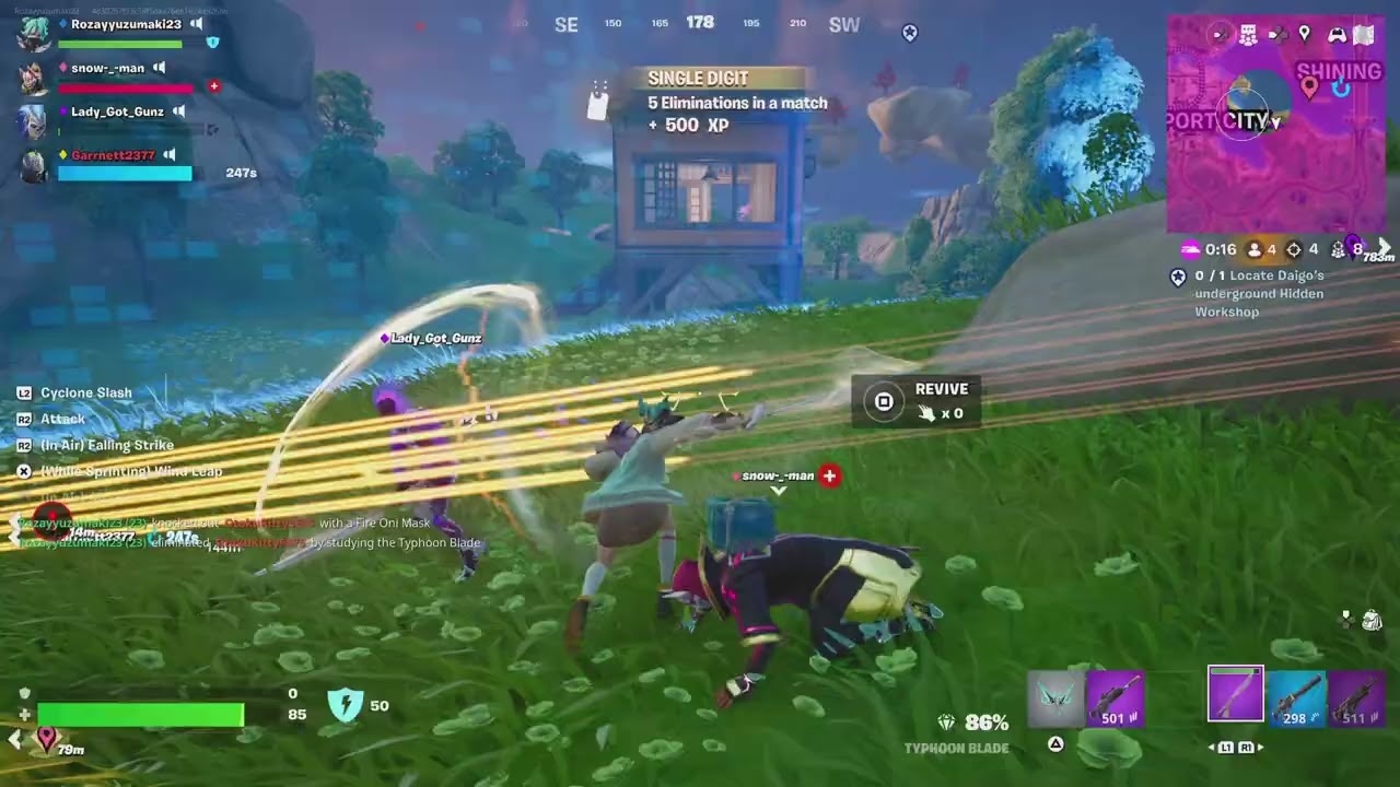 Fortnite CARRYING THE TEAM TYPHOON BLADE PT3