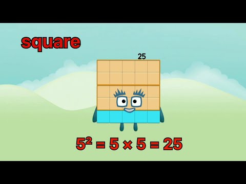 Meet the numberblocks square 1 to 10 identical multiplication |#learntocount |@educationalcorner110