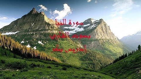 سورة النبا Naba بصوت القارئ إدريس بكر