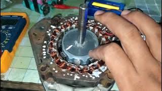 BLDC motor DIY 24slot 8 pole magnet. untuk pompa air