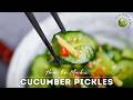 Addictive Japanese Pickled Cucumbers with Ginger!