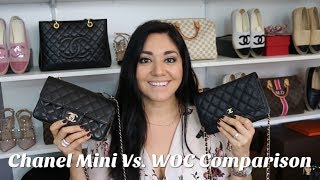 Chanel Mini Rectangular Flap Vs. WOC Comparison