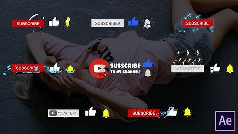Youtube Subscribe Button Animation After Effects Template