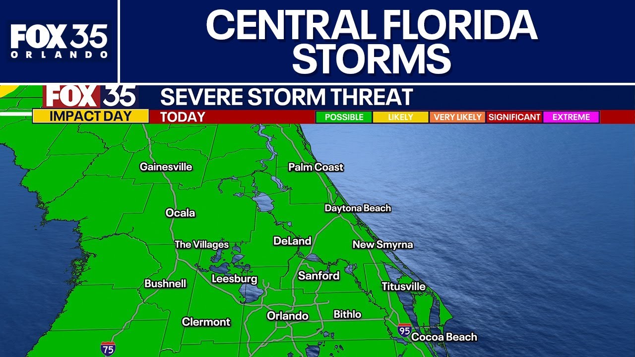 Florida severe weather threat: Strong storm system approaching
