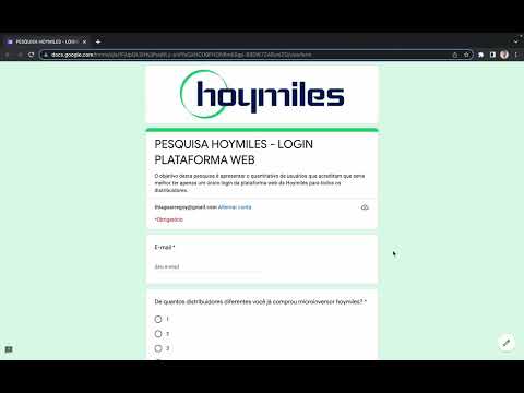 PESQUISA HOYMILES - LOGIN ÚNICO NA PLATAFORMA WEB