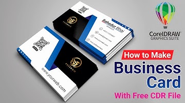 How to Make Business Card Design in CorelDraw | CorelDraw Tutorials in Urdu Hindi | Bahadur Bhai