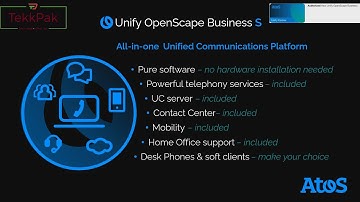 Openscape Business all-in-one Unified Communication Platform.