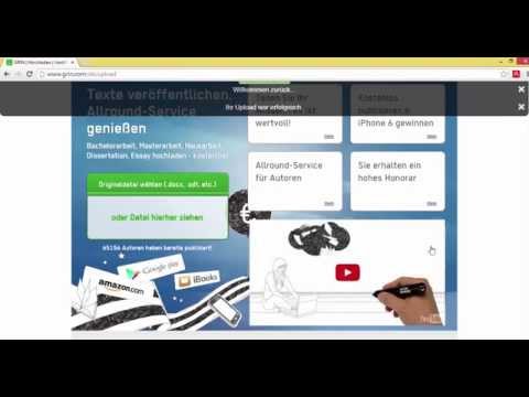 Texte bei GRIN.com veröffentlichen - Tutorial-Reihe GRIN Teil 3