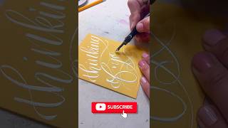 Bring back mailing note cards again! #calligraphy #lettering #greetingcard #notes #snailmailideas