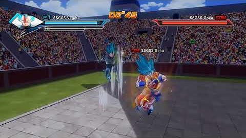 DragonBall Xenoverse - SSGSS Goku VS SSGSS Vegeta (360)