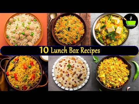 10 Lunch Box Recipes   Indian Lunch Box Ideas  Quick & Easy Lunch Box Recipes   Variety Rice Recipes