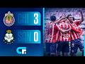 ✅ CHIVAS de GUADALAJARA GOLEÓ 3-0 al SANTOS LAGUNA y sigue en los PRIMEROS LUGARES de la LIGA MX