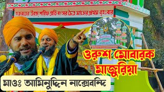 মাজুরিয়ার জলসা┇মাওলানা আমিনুদ্দিন নাক্সেবন্দি || Aminuddin Waz Majuriya