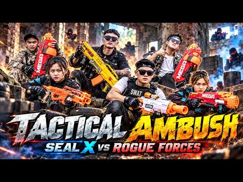 Nerf Gun War : SWAT : Nerf Guns Fight Against Black Brick Syndicate In Secret Villa