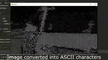 Video to ASCII characters using Python [pygame]