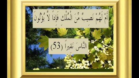 القران الكريم سورة النساء الأية 53.wmv