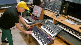 Behringer 2600 + MS1 + Sequential OB6 vintage electronic music