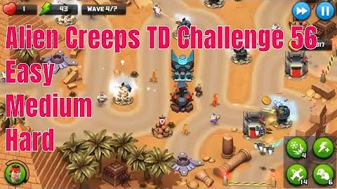 Alien Creeps TD Challenge 56 Without Any Extra Hero